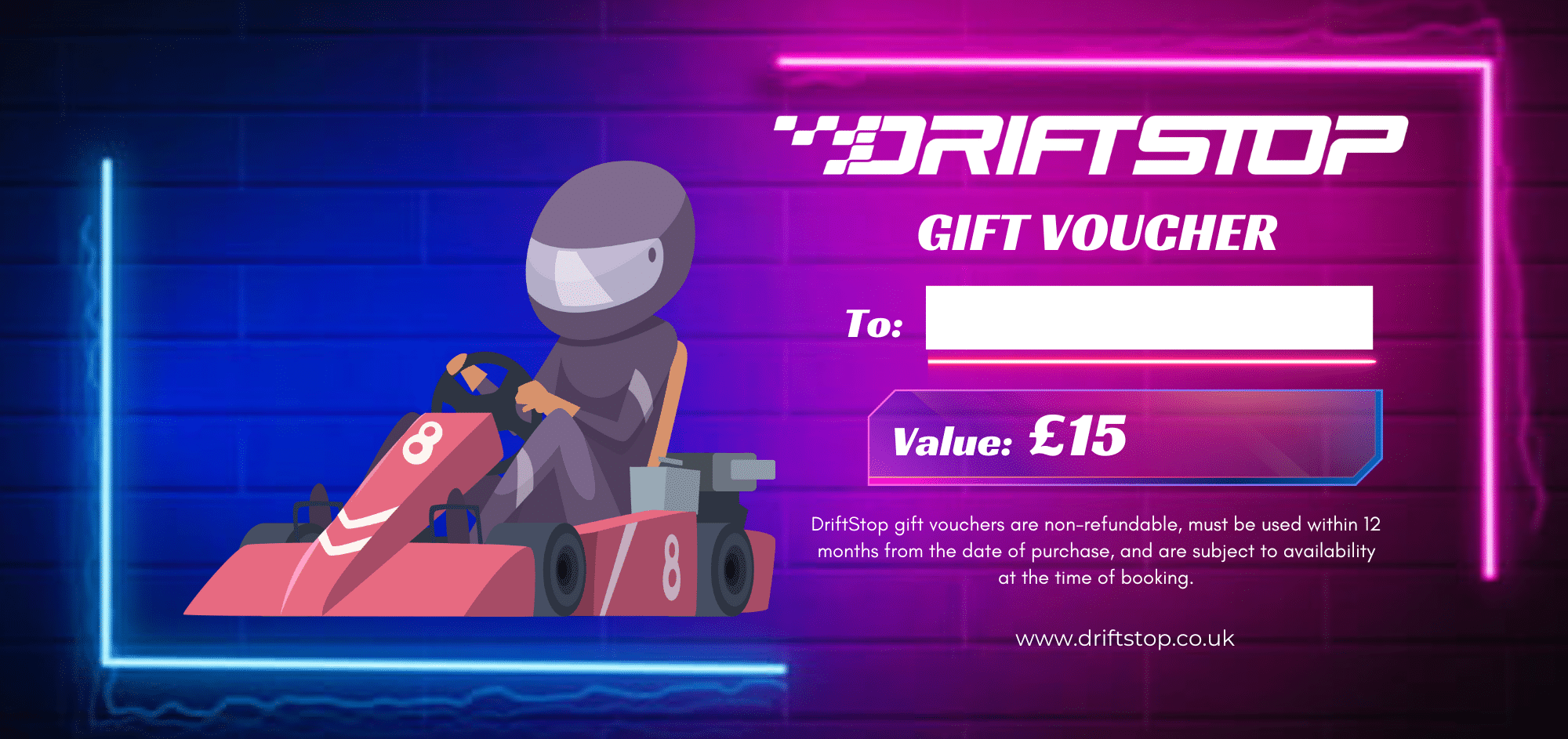 DriftStop Vouchers - £15